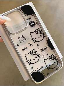 SANRIO 时尚电镀防摔蝴蝶结KT猫手机壳 - 可爱蝴蝶结小猫设计，兼容 17/17 Air/17 Pro/17 Pro Max、16/16 Plus/16 Pro/16 Pro Max、15/15 Plus/15 Pro/15 Pro Max、14/14 Plus/14 Pro/14 Pro Max、13/13 Pro/13 Pro Max、12/12 Pro/12 Pro Max、11/11 Pro Max，防尘，高性价比，热门防摔款，17 Pro，17 Pro Max，Hello Kitty，动漫，三丽鸥 - 彩色 - 查看 4