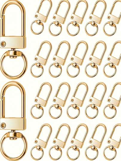 10/20/30pcs 12. 5x32. 5mm Lobster Clasp Clips Key Chain Ring Buckle Hook For DIY Keychain Jewelry Making Findings