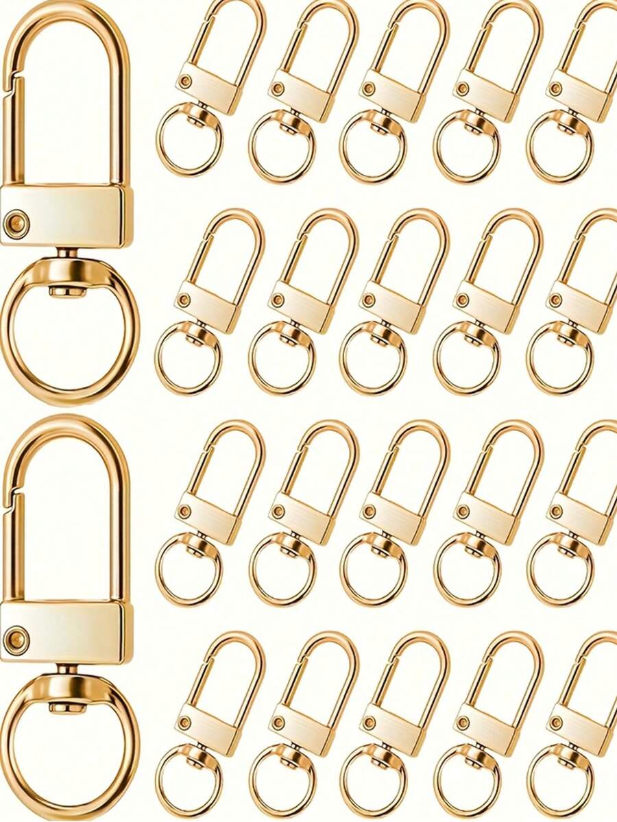 10/20/30pcs 12. 5x32. 5mm Lobster Clasp Clips Key Chain Ring Buckle Hook For DIY Keychain Jewelry Making Findings