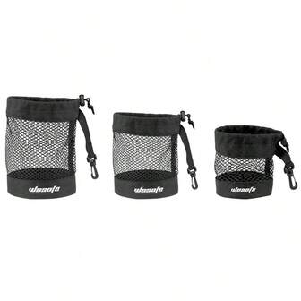 2pcs Golf Ball Mesh Bags, Nylon Net Bags, Outdoor Sports Ball Bags, Training Equipment Storage Bags, Holds 12/24/48 Balls