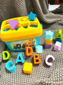 10pcs Baby Shape Sorting Learning Blocks, Toddler Toys For Garden Building, ABC & Shape Blocks, Shape Sorting Game, Montessori Toys, Travel Toys, Pool Toys, Bath Toys, Stacking Toys, Suitable For Infants 6 Months And Up, Sensory Toys, Educational Toys (Some Parts Randomly Sent) - Multicolor - View 3