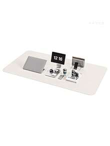 1件纳帕皮革桌面垫，保护垫，鼠标垫，办公桌垫，防滑PU皮革桌面吸墨垫，笔记本电脑桌面垫，皮革鼠标垫，防水皮革易清洁键盘垫鼠标垫，美甲桌面垫，柔软超细纤维PU皮革美甲垫，可折叠美甲休息垫，可重复使用的桌面美甲垫，亚克力美甲桌面垫，防水桌面书写垫，适用于办公室（粉色和黑色） - 彩色 - 查看 94