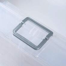 Transparent 4\ X 6\ Photo Organizers And Photo Storage Box With Handle, 16 Inner Photo Cases, Portable Picture Organizers & Photo Storage Containers (Clear-Silver Handle) - Clear-silverHandle - View 9