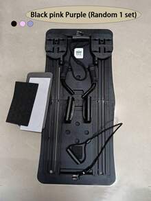 可折叠普拉提板 - 多功能腹部训练器、核心肌群训练器材、便携式健身装备，适用于家庭和健身房，配有黑白弹力带，是情人节、妇女节、母亲节的理想礼物，普拉提器材 - 彩色 - 查看 11