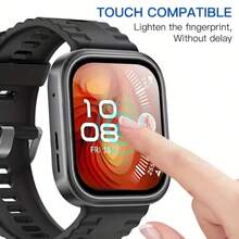 4pcs PMMA Material Soft Screen Protector Film Compatible With Huawei Fit 4/Fit 4 Pro, 3D Full Coverage, Super Protection, High Clarity, Applicable To Watch Screen Protector, Smartwatch Protective Film, Bubble-Free Easy Installation, Compatible With Huawei Device Accessories, Small Tool Protector