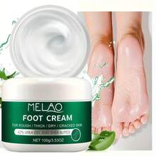 MELAO Urea Foot Cream, Specially Designed For Cracked Heels And Calluses - 40% Urea Formula, Repairs Dry Feet, Removes Calluses At Night, Softens Rough Skin.