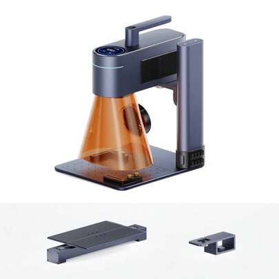 áquina de Grabado Láser LASERPECKER 4 LP4 para Todos los Materiales, Grabador Láser de Doble Luz, Portátil para Tallado de Metal, Madera y Plástico