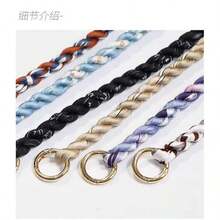 Straps, Scarves, Braided Ropes, Bag Straps, Repurposed Women's Handbag (With Shoulder Strap), Bag Accessories - Multicolor - View 2