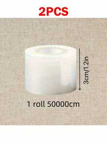 4 Rolls Stretch Wrap Film, Non-Heat Shrink Packaging Film, Easy To Seal Bottles, Jars And Other Packaging Materials - Transparent - View 12