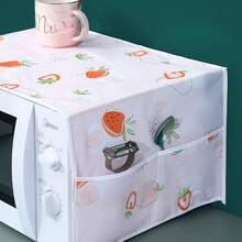 1pc Minimalist Microwave Dust Cover, Waterproof, Oil-Proof, Dustproof, Home Oven Cover, Household Appliance Protective Cover