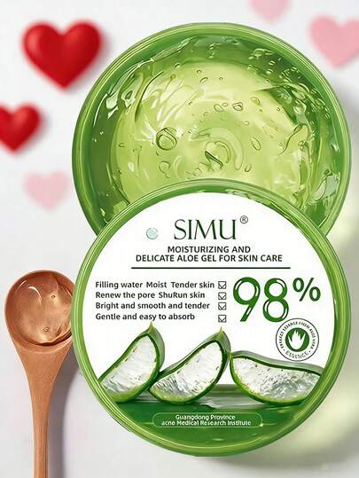 YZAK 1瓶 10.58 盎司蘆薈面霜，滋潤和平滑肌膚，平衡油脂分泌，適合日常使用