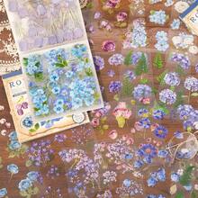 30 Sheets/Book Sticker Book, Romantic Collector Series, Vintage Specimen Flower PET Sticker Book, Scrapbook Supplies, Notebook Accessories, Decorative Photo Frames, Computers, Phone Cases, Water Cups, Junk Magazines, Pencil Cases, Suitcases, Desktop Decorative Stickers - Multicolor - View 7