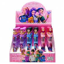 3pcs/Set Multicolor KPOP Gel Pens, 10 Colors Handheld Pens, Magic Hunters Group Plastic Ballpoint Pens, 0.5mm Gel Ink Pens, Signature Gel Pens, And Learning/Office Ballpoint Pens - Multicolor - View 3