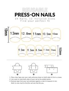 24PCS Short Square False Nails Leopard Print Golden Line Nail Art Cute Chrome Alloy Acrylic Press On Nails Gel Nail Art Nail Supplies Nail Art Nail Set (Attached: A Piece Of Jelly Gel And File) Suitable For Women's Daily Dating Party - Multicolor - View 5