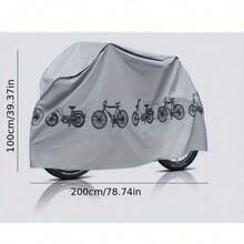 摩托车/自行车单层防水防晒罩，耐用EVA摩托车雨罩 - 防水、防晒、防尘，适用于电动自行车和摩托车 - 彩色 - 查看 11