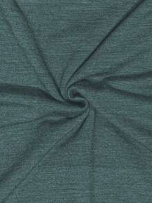 女士短袖圆领常规款T恤，饰有独特的沙漠骷髅图案印花，面料柔软舒适。 - 墨綠色 - 查看 5