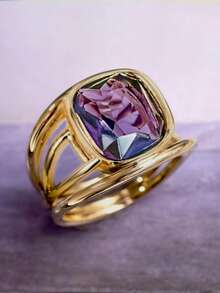 1 chiếc nhẫn Cubic Zirconia cao cấp, trang sức dành cho nữ, thích hợp cho đám cưới, lễ đính hôn, tiệc tùng, quà tặng ngày Valentine. - 1 # - Xem 17