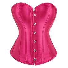 Corset Top Women Lace Push Up Plus Size Gothic Bustier Princess Renaissance Vintage Halloween - 808-Rose - 查看 12