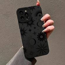 Sonnenmuster Handyhülle, stoßfeste Handy-Schutzhülle, kompatibel mit iPhone 17 16 15 14 13 12 11 Serie, für Smartphone - Schwarz - Übersicht 8
