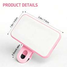 1 pièce Mini éclairage de remplissage photo de téléphone portable rechargeable, convient à diverses scènes de prise de vue, facile à transporter, peut être utilisé pour le camping et diverses photos de fête. Batterie lithium-ion intégrée de 150 mAh. Convient pour les selfies et la diffusion en direct, la photographie, l'éclairage portable pour les selfies, la diffusion en direct, la photographie, l'éclairage portable, l'éclairage de selfie pour téléphone - Framboise - Voir 8