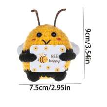 1pc Woven Bee-Animal Gifts, Interesting Hand Crocheted Dolls, Inspirational Gifts For Ladies, Men, Friends And Colleagues. - Multicolor - View 4