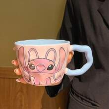 Disney New Stitch Ceramic Mug, High-Quality Coffee Cup, Office/Birthday Gift For Women - Multicolor - View 5