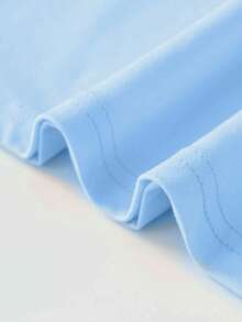 Plus Size Women's Casual Everyday Commute Vacation Funny Cute Cartoon Duck Slogan Print Loose T-Shirt - Baby Blue - View 4