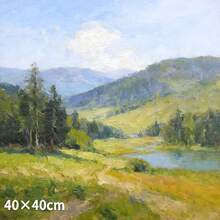 opeth 1个280克棉质帆布3D木质方形画框，适用于油画、丙烯画，白色画框，白色木质棉质帆布画框，密度板圆形画框 - 白色 - 查看 9