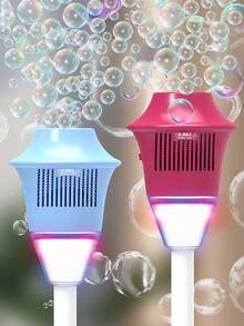 Dual-Purpose Home Lantern Bubble Machine With Matching Bubble Solution, Desktop Decoration, Fun Bubble Blowing (Convenient And Suitable For Home Use), Suitable For Children Over 3 Years Old, Practical Gift For Home Leisure - Multicolor - View 2