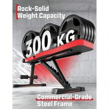Adjustable Weight Bench Foldable 300KG Bench Press Adjustable Foldable Flat/Incline/Decline Bench Press For Home Gym - PowerRed - View 4