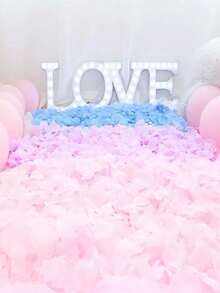 100pcs/200pcs/500pcs/1000pcs Per Pack, Multiple Colors Available, Artificial Rose Petals, Suitable For Wedding Decoration, Wedding Supplies, Romantic Night, Proposal Decoration, Valentine's Day, Wedding Anniversary, Dining Table Decoration And Other Occasions. - White - View 4