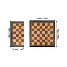 专业折叠式国际象棋棋盘套装，精美礼盒包装，便携式桌面游戏，适用于跳棋和国际象棋策略，可模拟33种不同场景。 - 彩色 - 查看 7