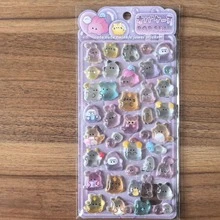 2/4 piezas Pegatinas de fantasmas de estilo japonés aleatorio, adecuadas para scrapbooking, diarios DIY, papelería linda, decoración del hogar y la escuela, fundas de teléfono, regalos festivos - Multicolor - Ver 3