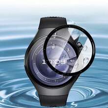 4pcs 3D Full Coverage Screen Protector For Huawei Watch GT 6 5 Pro 46mm 41mm, Ultra-Clear Sensitive Touch, Curved Edge Black Silkscreen, Bubble-Free, Easy Installation, Smart Watch Screen Protector, Ultra-HD Full Coverage Protective Film Accessory (Non-Glass) - Multicolor - View 9