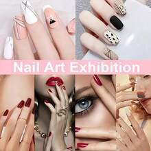 5支美甲勾线笔和5支美甲点钻笔，美甲勾线笔适用于凝胶指甲，细线美甲笔套装，美甲拉线笔，用于绘制长线条的绘画艺术设计笔，美甲双头点钻工具套装 - 粉色 - 查看 3