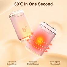 Women's Sunshine Portable Heating Belt - USB Rechargeable, 3-Speed Temperature And 4-Mode Massage, Quick And Warm Abdominal Wrap, Perfect Gift, Warm Palace Belt, Women's Portable Heating Belt, , Menstrual Heating Pad, Back Heating Pad - Pink Handwarmer 2pcs - View 2