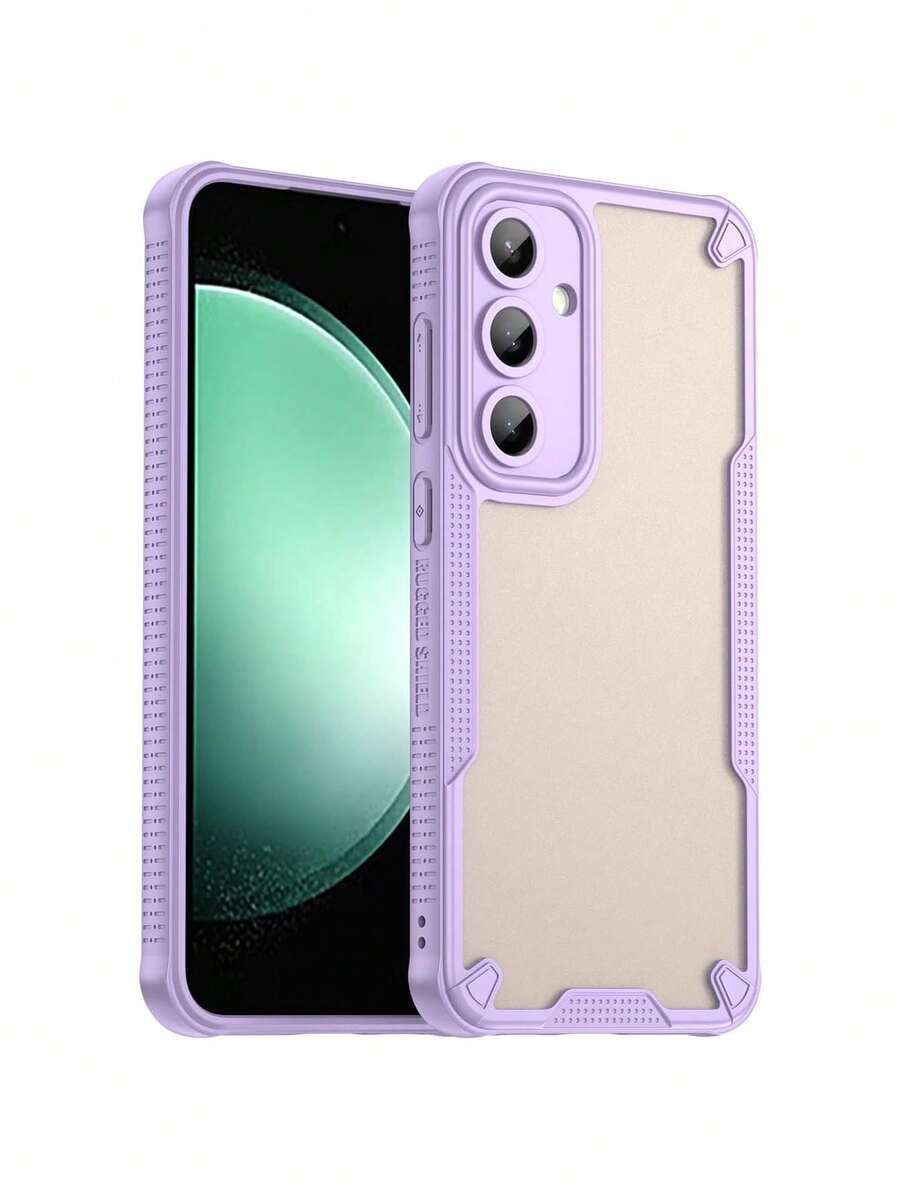 Funda para Samsung Galaxy S24 FE 5G Protectora Case Uso Rudo, Reforzada en Las Esquinas, Antideslizante, Resistente a caídas, Borde TPU y Panel Trasero PC Gris Esmerilado,38082575 - Verde - Ver 1