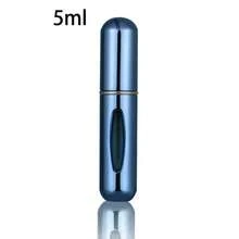 Refillable Mini Perfume Bottle Portable Cosmetic Bottle Spray Bottle Atomizer Spray Container Travel Refillable Bottles 8ml /5ml - 5毫昇亮藍色 - 查看 3