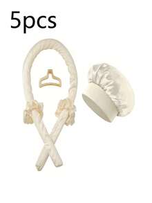 13/10/8/5/1 Piece Set, Sleep & Hair Styling Tools Kit, Includes Curling Iron, Face Massager, 1 Silk Pillowcase, Large Hair & Skin Care Set, No-Heat Silk Hair Curler, Night Hair Curler, 1 Soft Sleep Mask, Ladies Face Massage Roller, 1 Comb, Hair Care Products & Accessories, Hair Styling Tools Set, Curling Products, Travel Essentials, Christmas Gift, Gift For Her