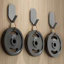 5 Heavy Duty Sticky Hooks - No Drilling, Strong Adhesive Backing For Damage-Free Installation, Suitable For Hanging Towels,Robes, Clothes, Gym Bags - Great For Bathroom, Kitchen, Office, Hotel Use - Modern Minimalist Style (Durable Plastic Material) - Space-Aving Multipurpose Hanging Accessories - 1 cái Màu ngẫu nhiên - Xem 7