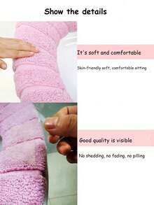 1 Pack 1pc Universal Thickened Plush Toilet Seat Cover Pad, Soft & Comfortable Washable, Pumpkin Pattern Toilet Mat, Available In Simple Style And Style With Handle - Multicolor - View 3