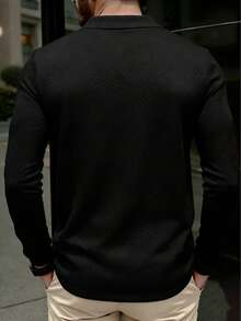 Malolo 男士春夏翻领 Polo 衫，商务/休闲长袖百搭 T 恤，适合办公室/派对/活动穿着