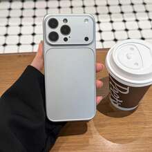 Kompatibel mit iPhone 17 Pro Max Handyhülle, 16 mattes AG Hautgefühl, 15 Pro Großes Fenster Original Maschinenempfinden, 13 Pro Max Vollständige Abdeckung Linse Harte Schutzhülle, 14 Pro - Grau - Übersicht 7