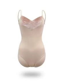 balletto Women's Gymnastics Leotard, Tight Fitting Workout Camisole, High Cut Leg, Heart-Shaped Back Criss-Cross Straps, High Stretch Unitard - Pink - View 8