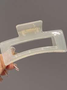 1-3pcs Rectangular Hair Clips, Dopamine Claw Hair Clips, Hair Clips, Hair Claws, Hair Catching Clips, School Supplies, Women's Holiday Outfit Hair Accessories For Autumn/Winter Elegant Claw Clip - Multicolor - View 6