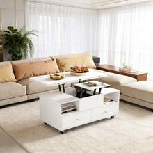 Couchtische - Weiß + MDF - Übersicht 1