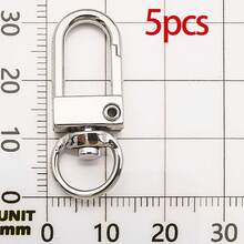 5/50pcs Zinc Alloy Swivel Rings Lobster Claw Clasps Swivel Snap Hook For DIY Keychain Keyring Jewelry Craft Making Backpack Lanyard Hanging - Antique Silver - View 15