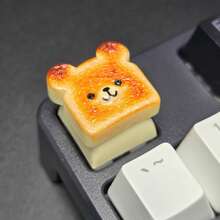 1-Piece Animal Theme Keycap, Featuring Cute Paw And Bear Design, Cartoon Style Keycap, Suitable Gamers And Office Keyboard Typing, Unique Holiday - Cat Paw - View 7