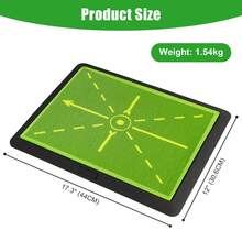 Golf Swing Training Mat With Ball Trace Detection System Swing Analysis Practice Pads For Golfers - Green - View 7