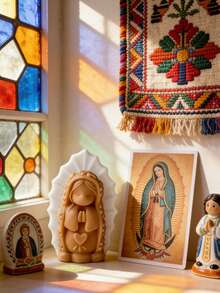 Praying Girl Silicone Mold | Heart-Shaped Rose Base Virgin Mary Shaped | Exclusive Ritual DIY Gift Set | Can Make Scented Candles, Healing Gypsum, Stress Relief Toys | Heat-Resistant Monolithic, Spiritual Decor First Choice - White - View 7